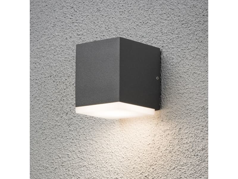 Konstsmide 7990-370, 1 lampor, 3000 K, IP54, Antracit, Grå