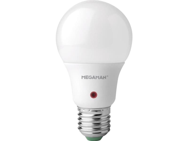 Megaman LED (RGB) Energiklasse A+ (A++ - E) E27 Glødepæreform 9.5 W = 60 W Varmhvid (Ø x L) 60 mm x 117 mm inkl. dagslyssensor 1 stk
