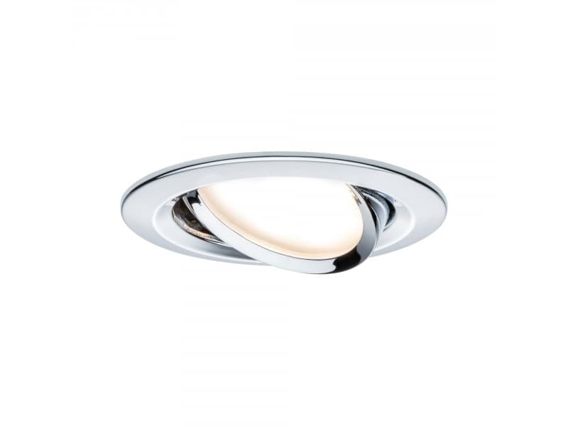 Paulmann 938.80, Nedtryckbar spotlight, 1 lampor, LED, 2700 K, 425 LM, Krom