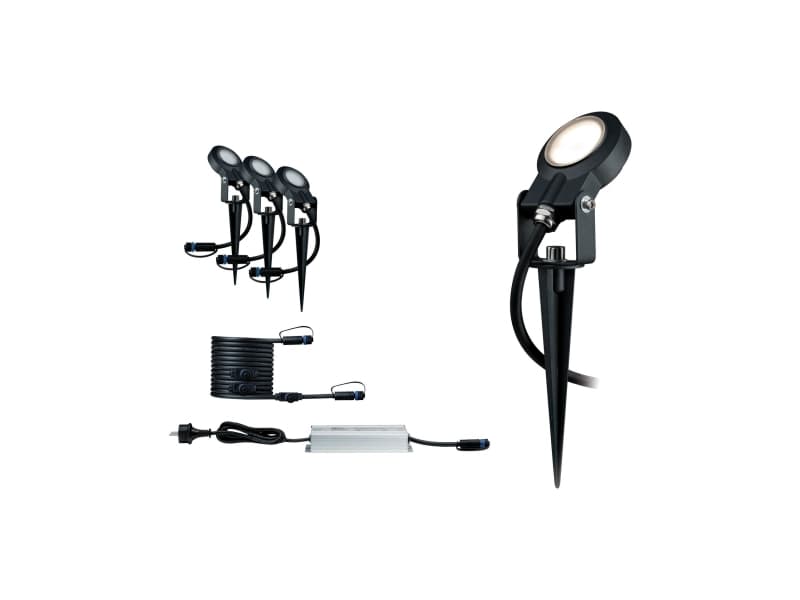 Paulmann 936.96, Markbelysning utomhus, Antracit, Gjuten aluminium, IP67, Trädgård, Golvmontering