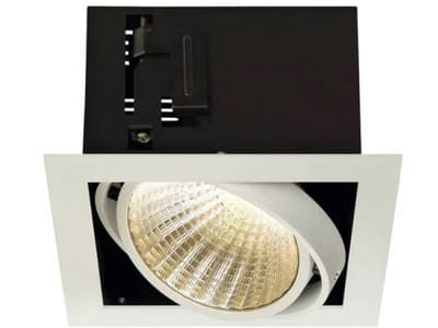SLV KADUX, Nedtryckbar spotlight, 1 lampor, LED, 3000 K, 2500 LM, Gjuten aluminium