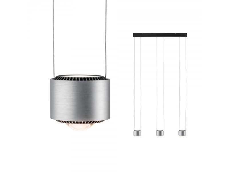 Paulmann 797.20, 28 W, 3 lampor, 2700 K, 1570 LM, Gjuten aluminium, Svart