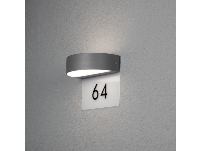 Konstsmide 7855-370, 2 lampor, 3000 K, IP54, Antracit, Grå