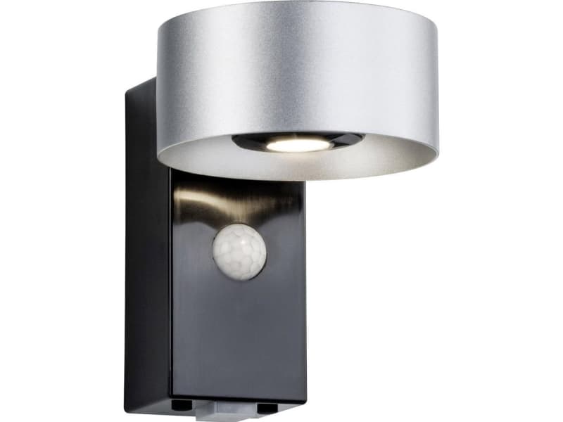 Paulmann Cone 79681 LED-udendørs vægbelysning med bevægelsessensor 12 W Neutral hvid Antracit, Sølv