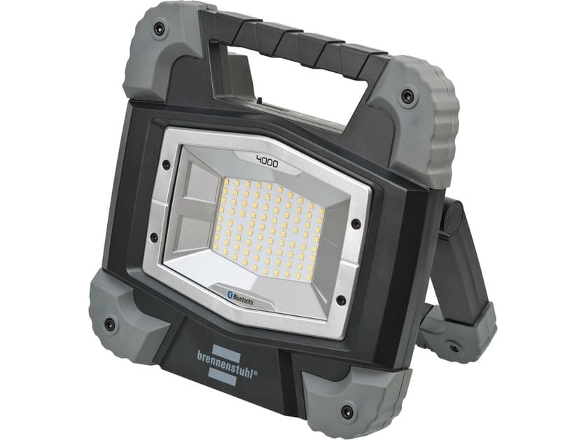 Brennenstuhl TORAN, LED, 1 ampuller, IP55, 5400 mAh, Svart, Grå, Frittstående arbeidslys