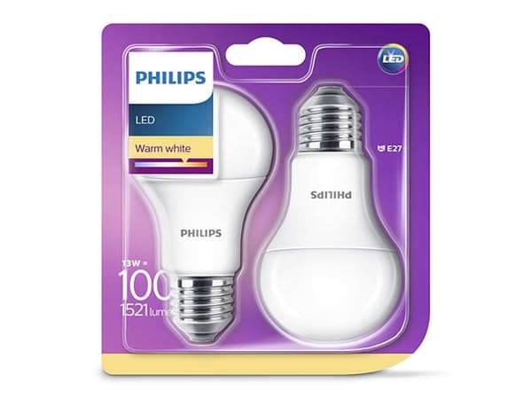 Philips Lyskilde 8718696586099, 13,5 W, 100 W, E27, 1521 lm, 15000 h, Varm hvit