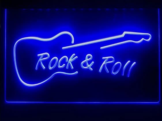 ROCK & ROLL NEON LJUS PUB SKYLT LIGHT SKYLT SIGN NR