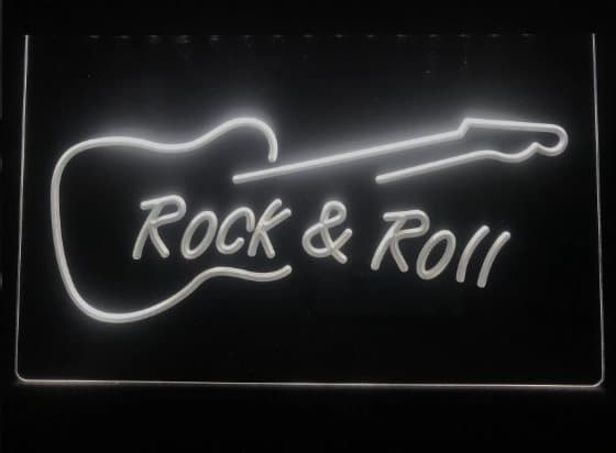ROCK & ROLL NEON LJUS PUB SKYLT LIGHT SKYLT SIGN NR