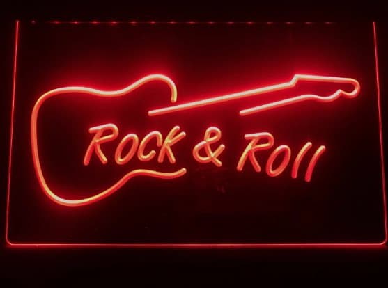 ROCK & ROLL NEON LJUS PUB SKYLT LIGHT SKYLT SIGN NR