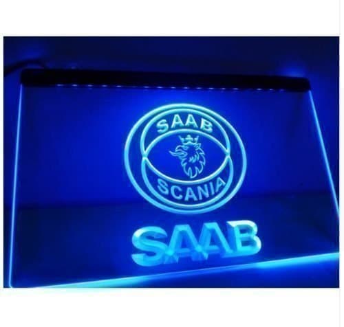 SAAB NEON LJUS PUB SKYLT LIGHT SKYLT SIGN NR