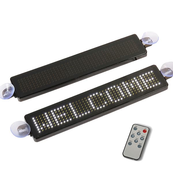 LED-valokyltti autoon