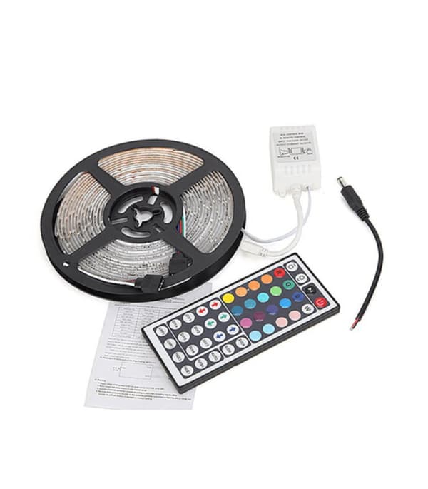 Led list RGB komplett med 44 knappars fjärr. OBS 10 meter