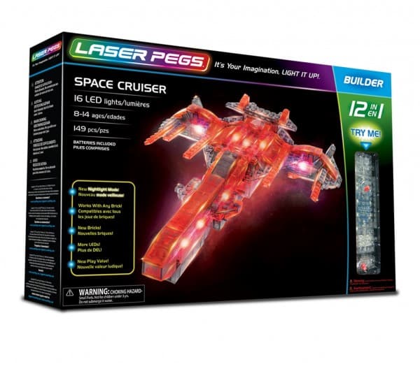 Laser Pegs 12 In 1 Space Cruiser 12010