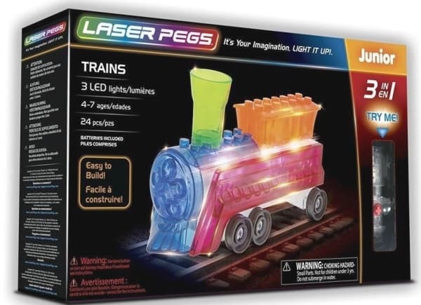 Laser Pegs Klocki 3 in 1 Trains