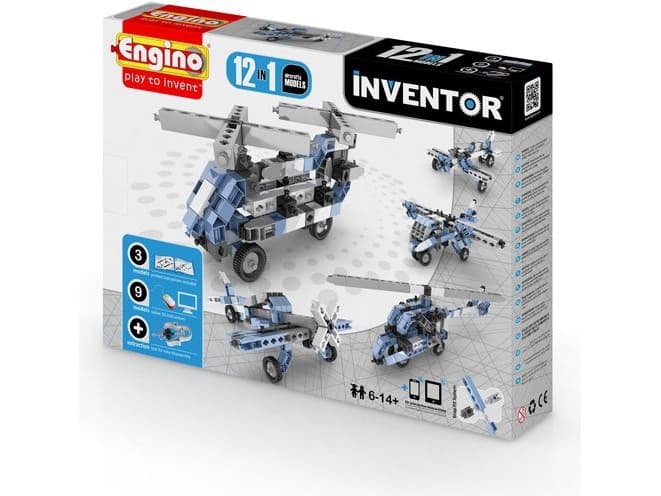 Engino Set of 12in1 blocks, 12 aircraft models (1233)
