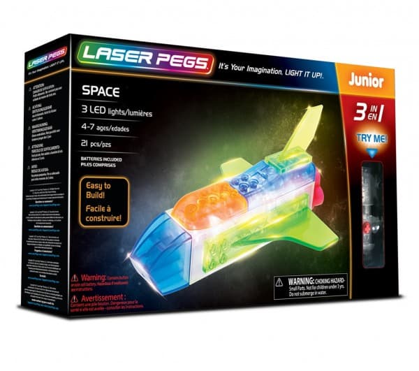 Laser Pegs 3 In 1 Space 31010