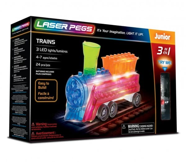 Laser Pegs 3 In 1 Trains 31013