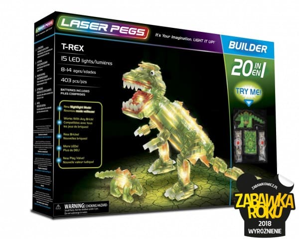 Laser Pegs 16 In 1 T-Rex 20010