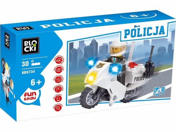 Blocks Klocki Blocks - Police 30 pcs. (KB6734)