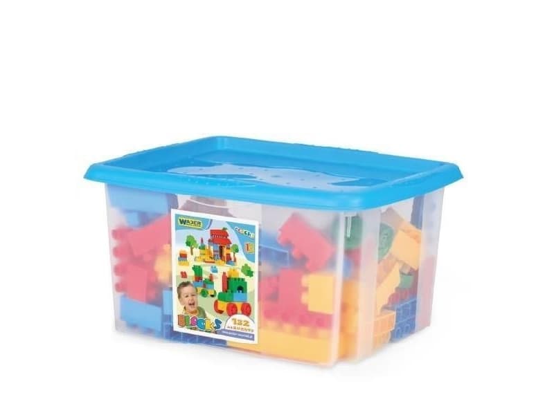 Wader Bricks in a container for boys 132 elements (41270)