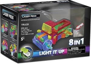 Laser Pegs PB1430B, Fordon byggsats, 5 År, 106 styck, Multifärg
