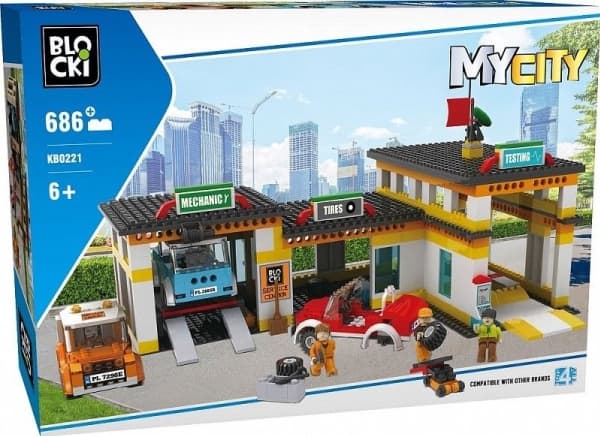 Blocks Bricks MyCity 686 Elements Service Station