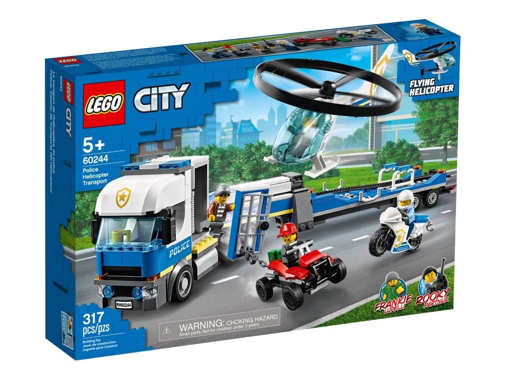 LEGO 60244 Polishelikoptertransport