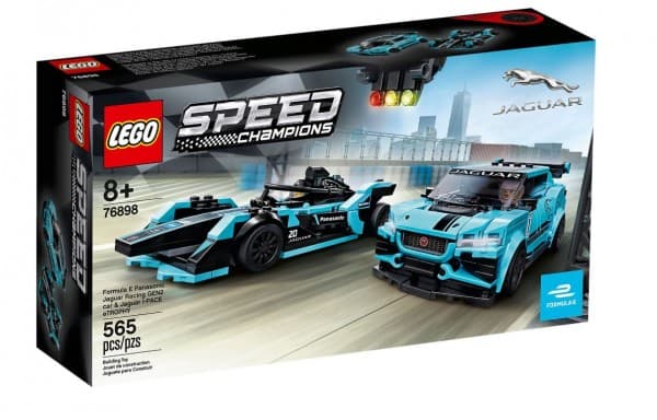 LEGO 76898 Formula E Panasonic Jaguar Racing GEN2 car & Jaguar I-PACE eTROPHY