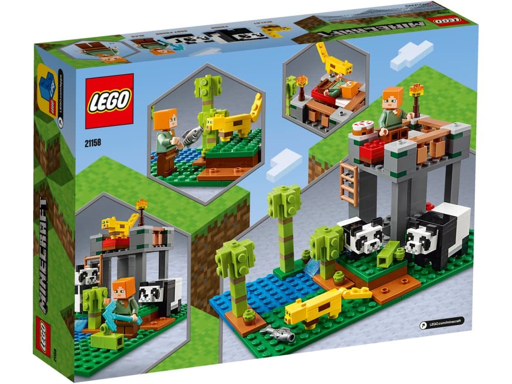 Pandahjem med park, LEGO Minecraft (21158)