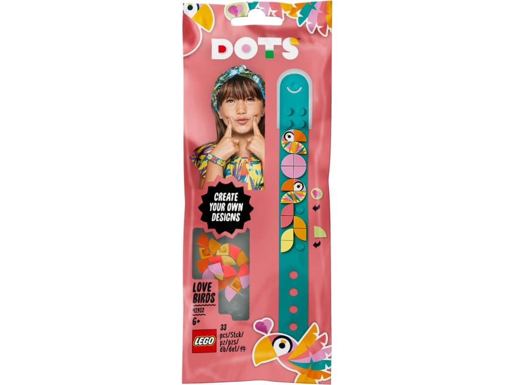Turtelduearmbånd, LEGO DOTS (41912)