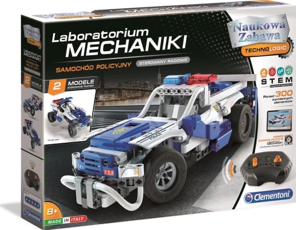 Clementoni Mechanics laboratory RC police car