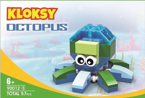 Kloks Klocki Animals Animals Octopus 57 elements (90012-5)
