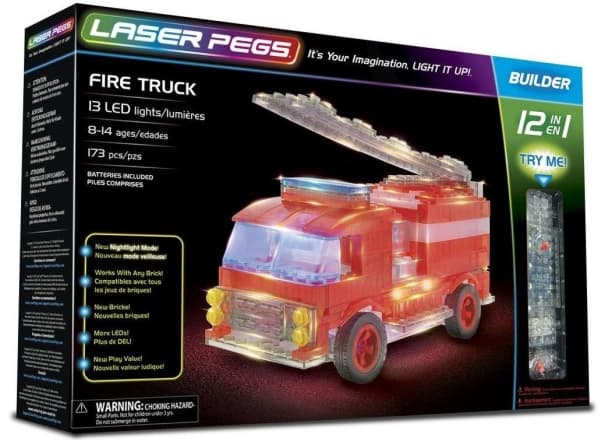 Laser Pegs Pads 12 in 1 Fire Truck