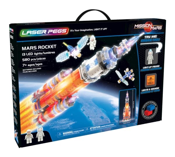 Laser Pegs 18000, Byggsats, Ljudeffekter som stöds, Belysning, 580 styck