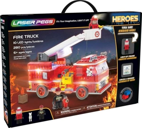 Laser Pegs Blocks Fire Truck