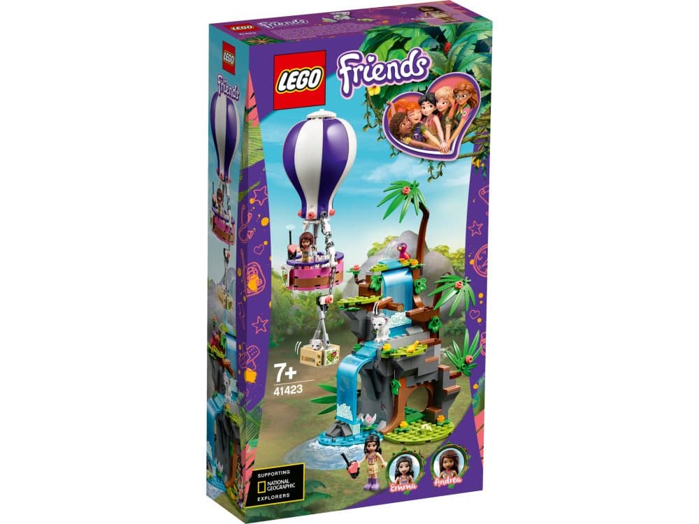Djungelräddning med tiger och luftballong, LEGO Friends (41423)