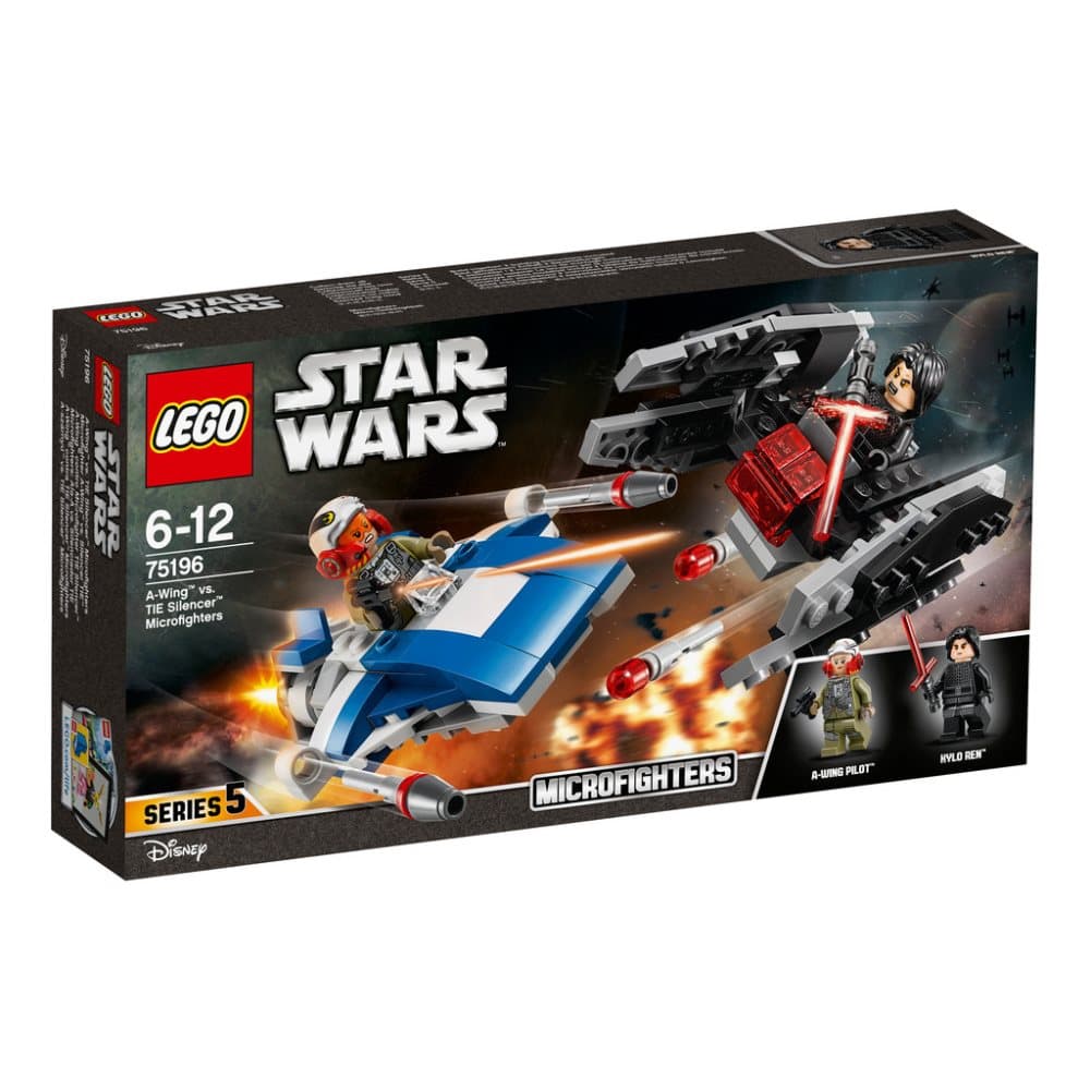 LEGO® Star Wars A-Wing vs. TIE Silencer Microfighters 75196