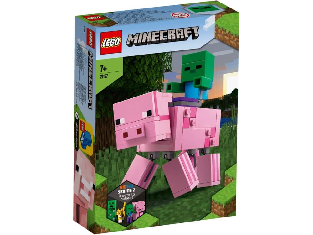 LEGO® Minecraft™ BigFig Gris med zombiebaby 21157