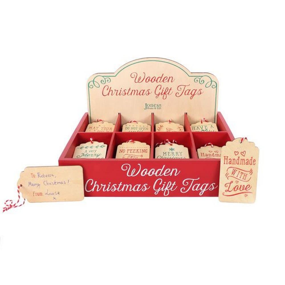 Something Different Christmas Wooden Gift Tags (Set Of 64)