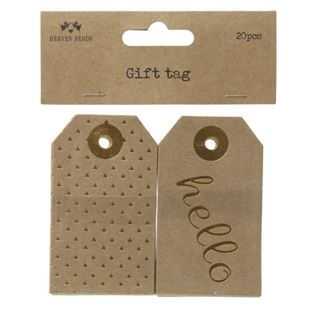 Triangle and Hello Gift Tag Set