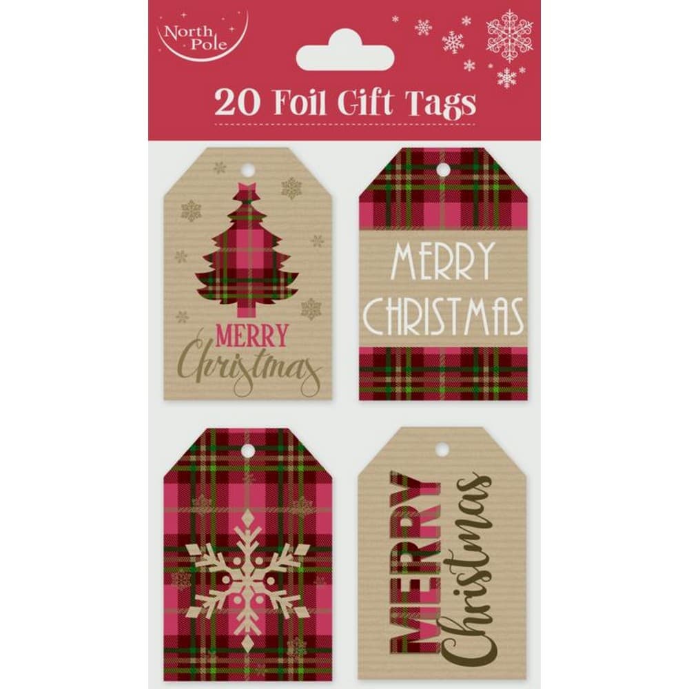 Eurowrap Christmas Gift Tags (Pack of 20)