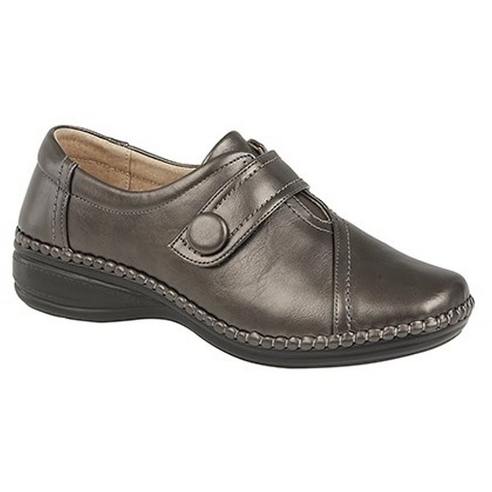 Boulevard Womens/Ladies XXX Wide Touch Fastening Bar Shoes