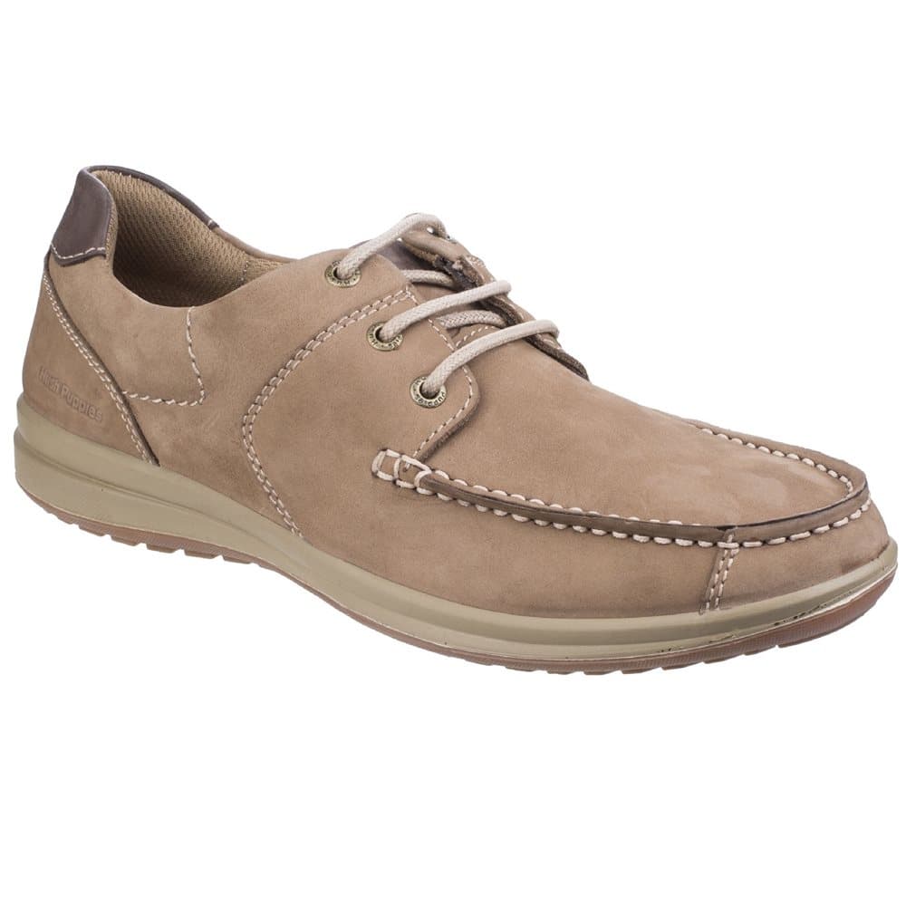 Hush Puppies Mens Runner Moccasin Lace Up Leather Shoes