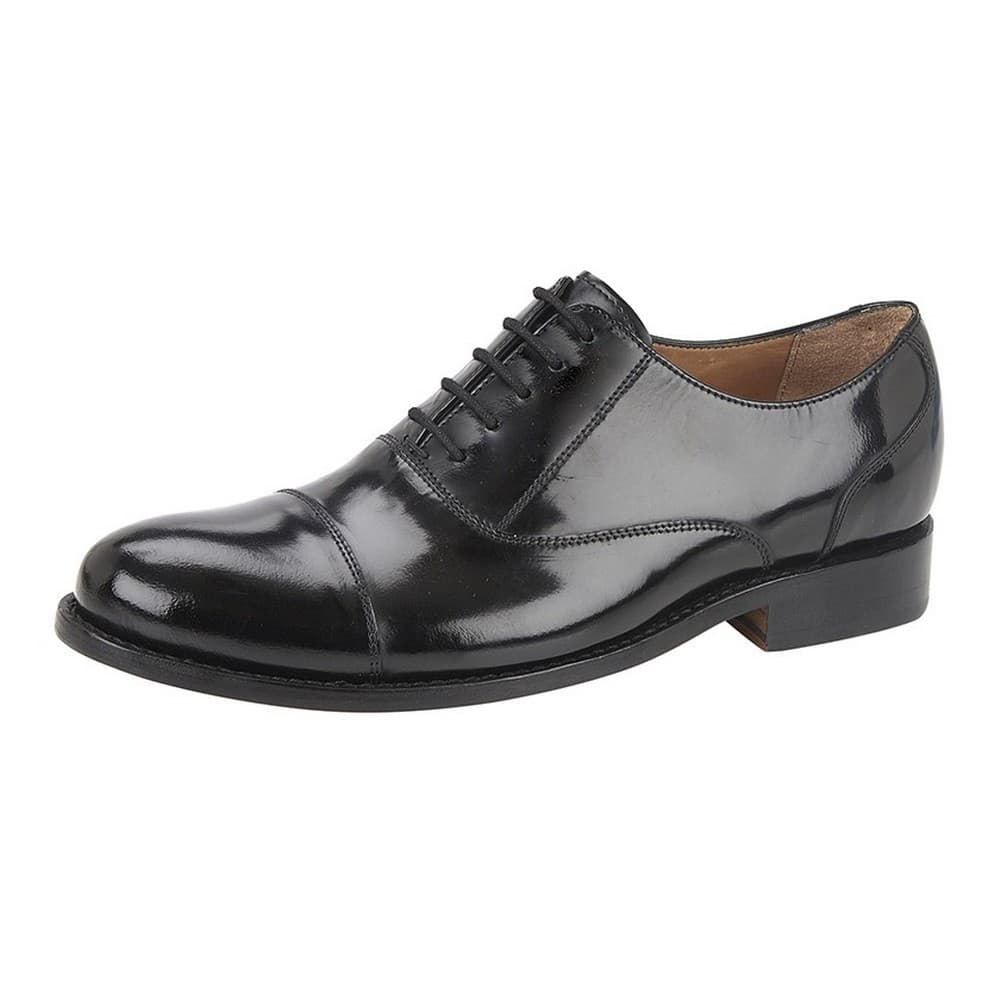 Kensington Mäns Hi-Shine Leather Capped Oxford Laced Shoe