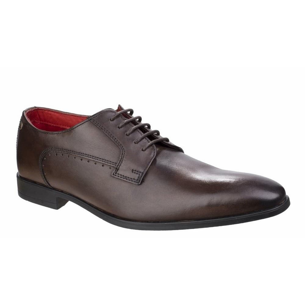 Base London Herr Sterling Penny Washed Leather Sko