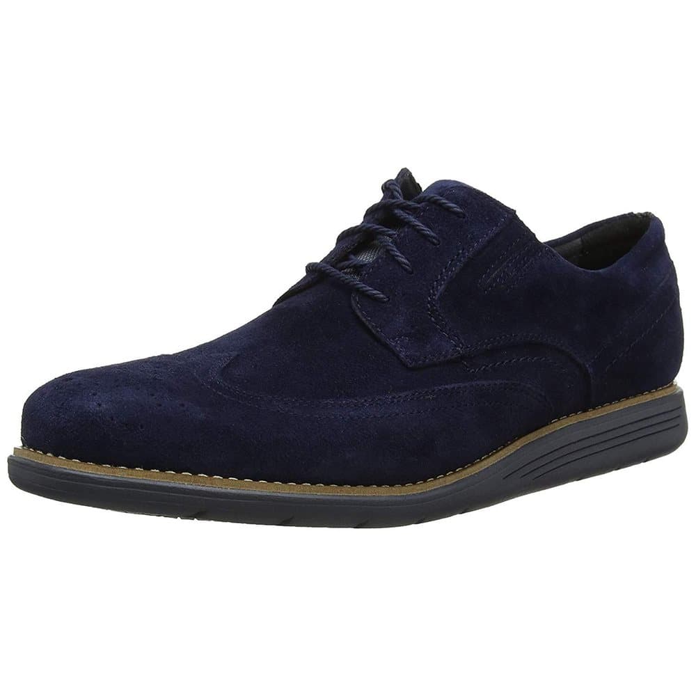Rockport Mens Total Motion Sportdress Wingtip Suede Leather Shoe