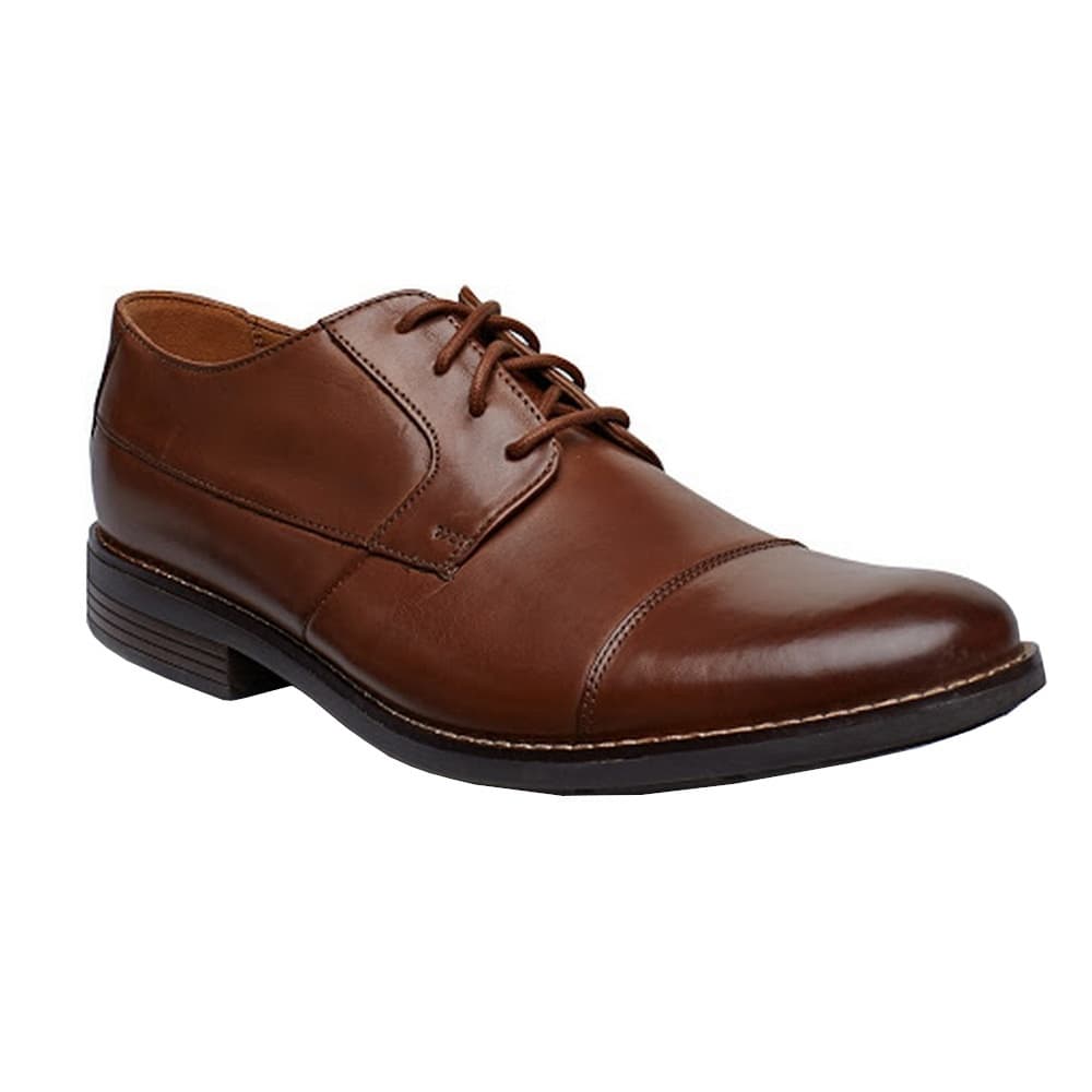 Clarks Mens Becken Cap Lace Up Leather Shoe