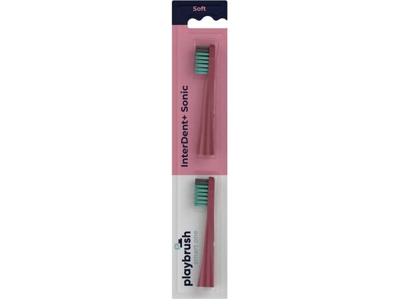 Dantu šepetelis Play Brush Playbrush Smart Sonic Brushheads For kids, Heads, Number of brush heads included 2, Rožine