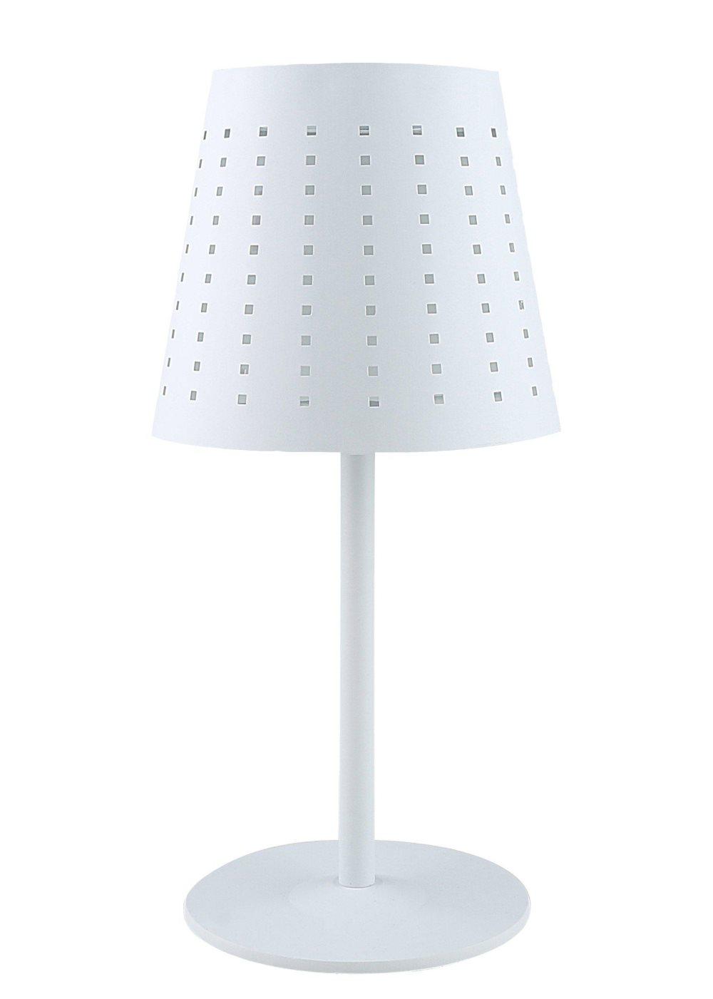 Utebelysning Alvar, Sol/USB, Metall, 43 cm, Hvit, PR Home