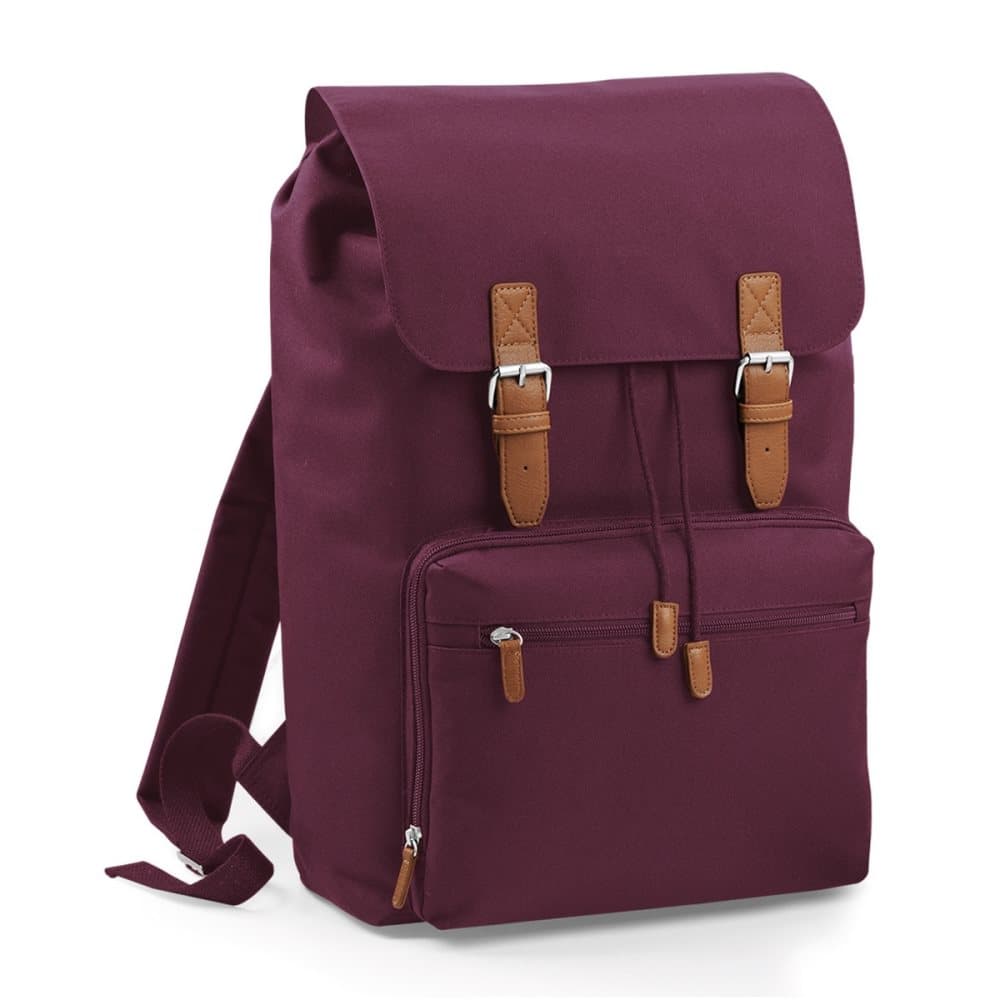 Bagbase Heritage Laptop Backpack Bag (Up To 17inch Laptop) (Pack of 2)